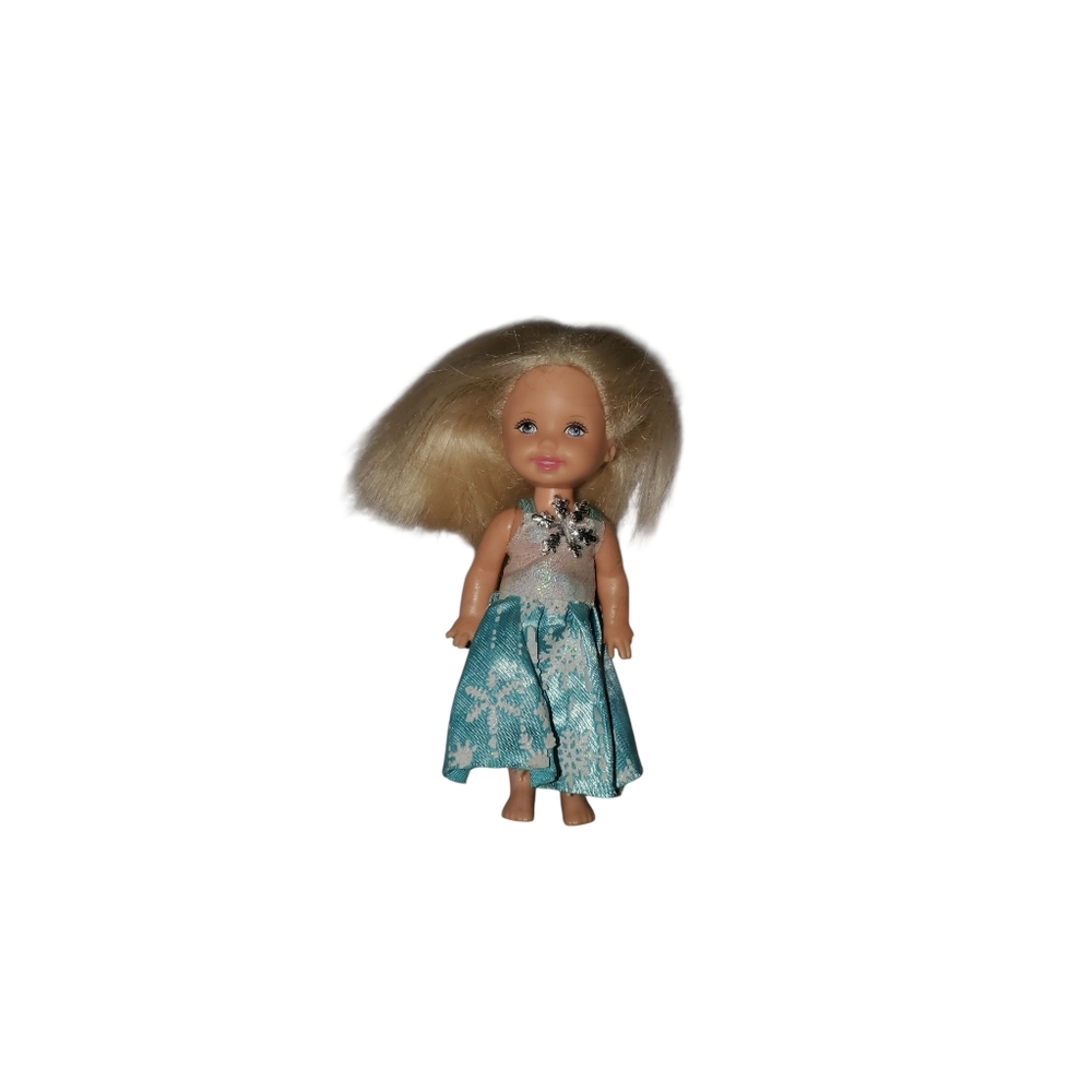 Vintage Mattel Kelly Doll In Snowflake Dress